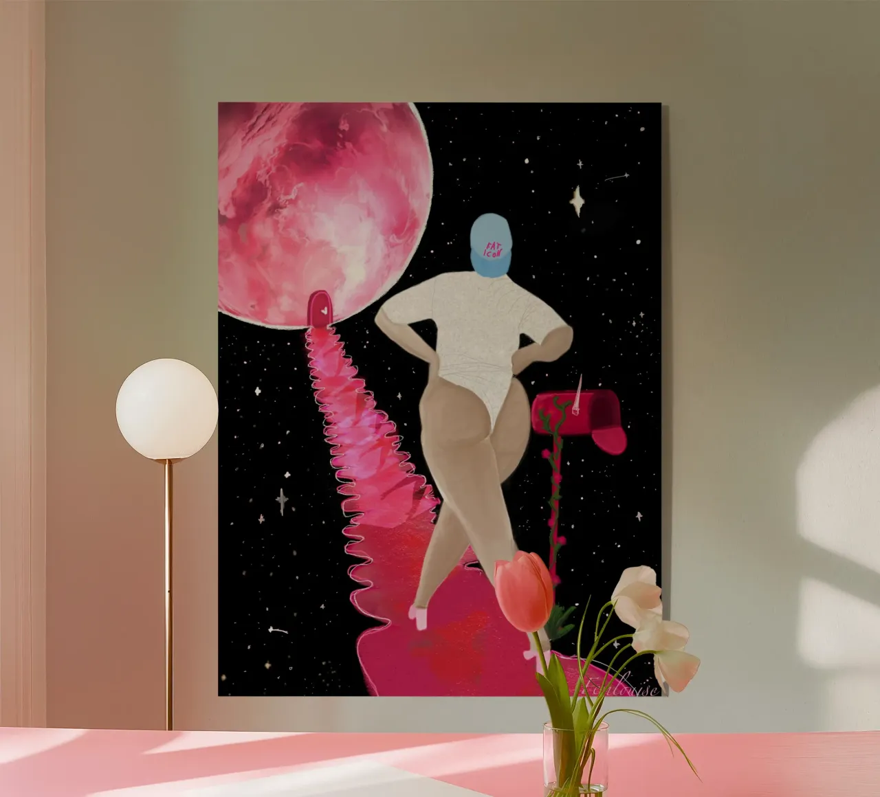 Cosmic Confidence plexiglass da Femlouise.illustrations