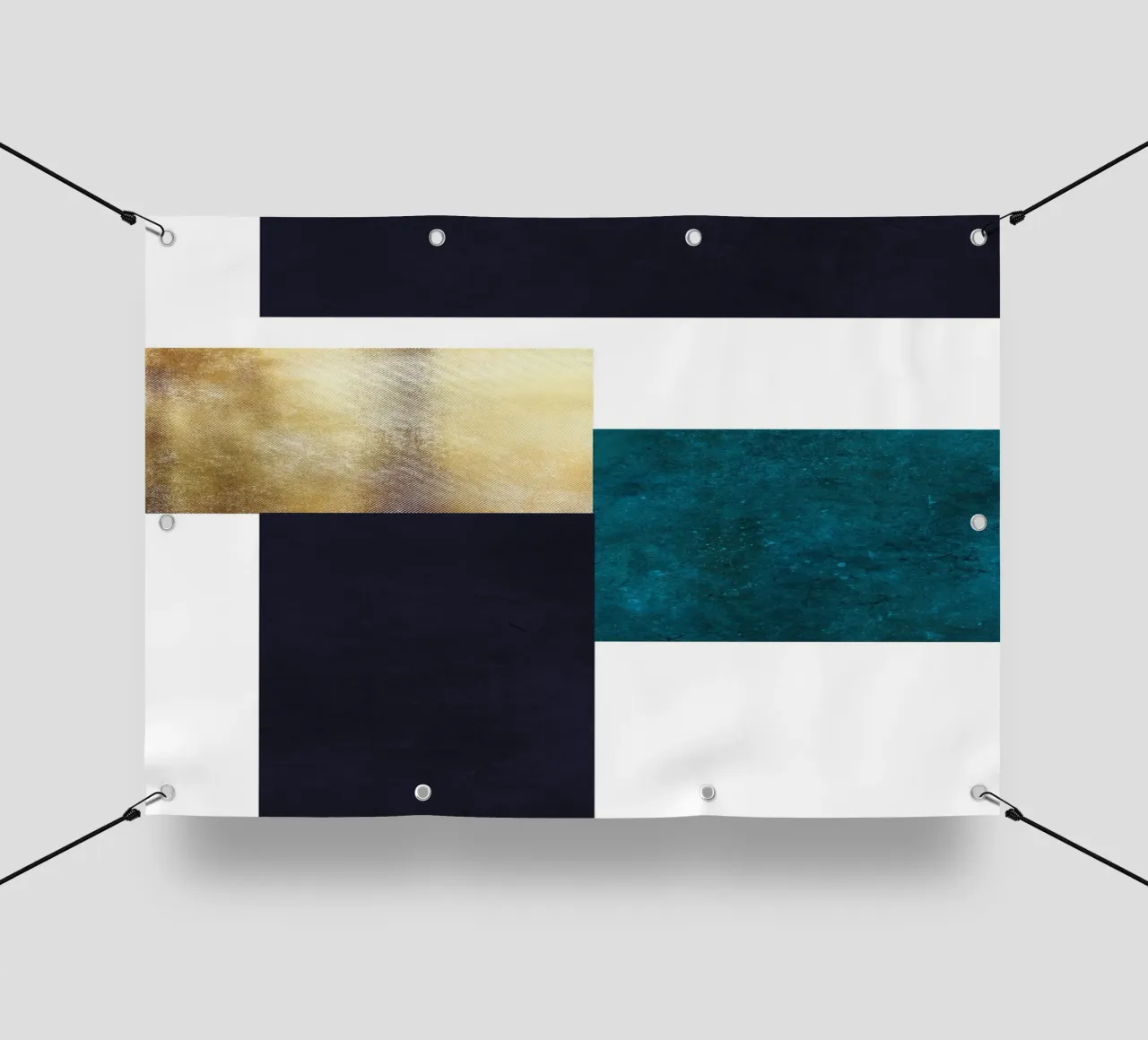 abstract geometric square feeling telo in pvc da vintageshop