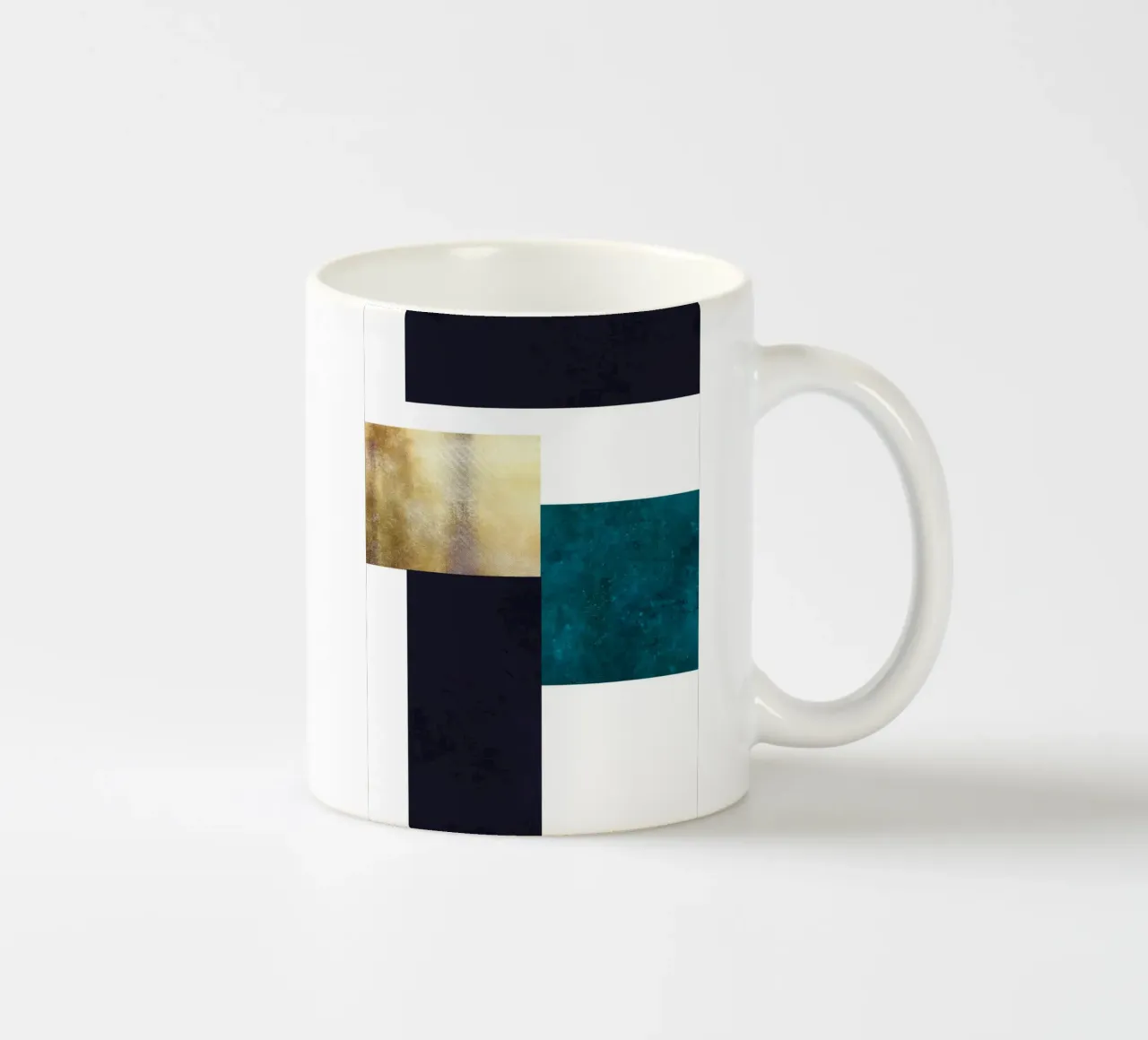 abstract geometric square feeling tazza in ceramica da vintageshop