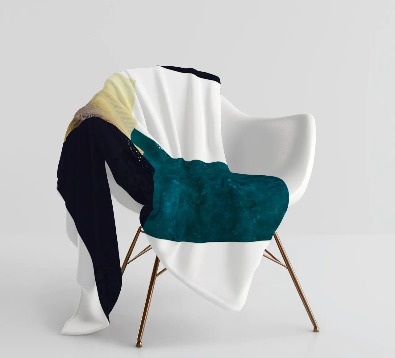 abstract geometric square feeling coperta in pile da vintageshop