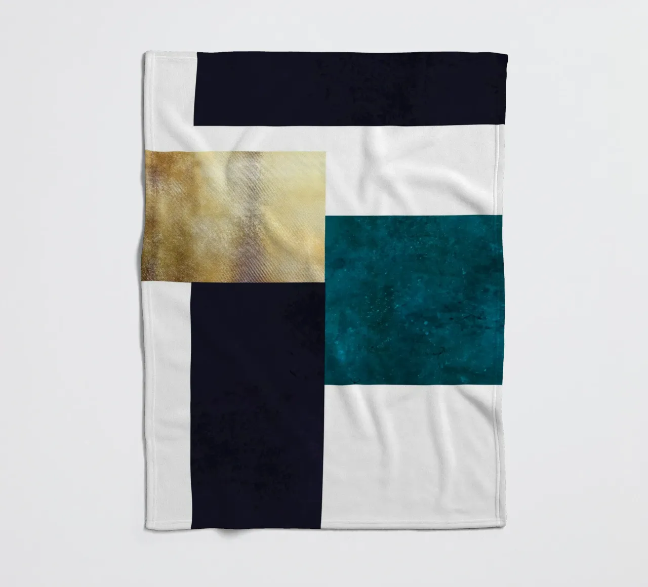 abstract geometric square feeling coperta in pile da vintageshop