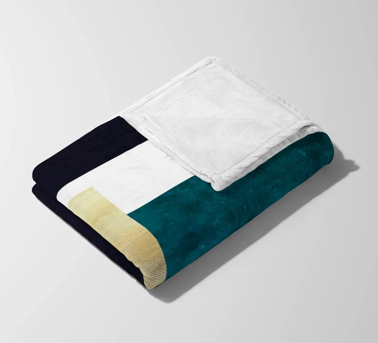 abstract geometric square feeling coperta in pile da vintageshop