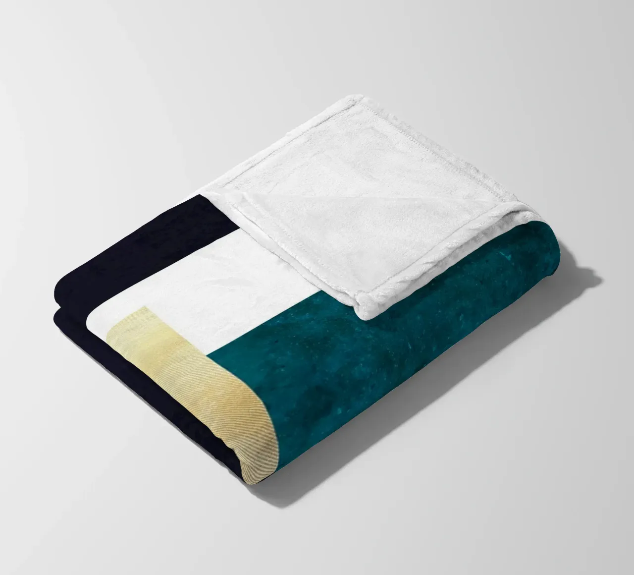 abstract geometric square feeling coperta in pile da vintageshop