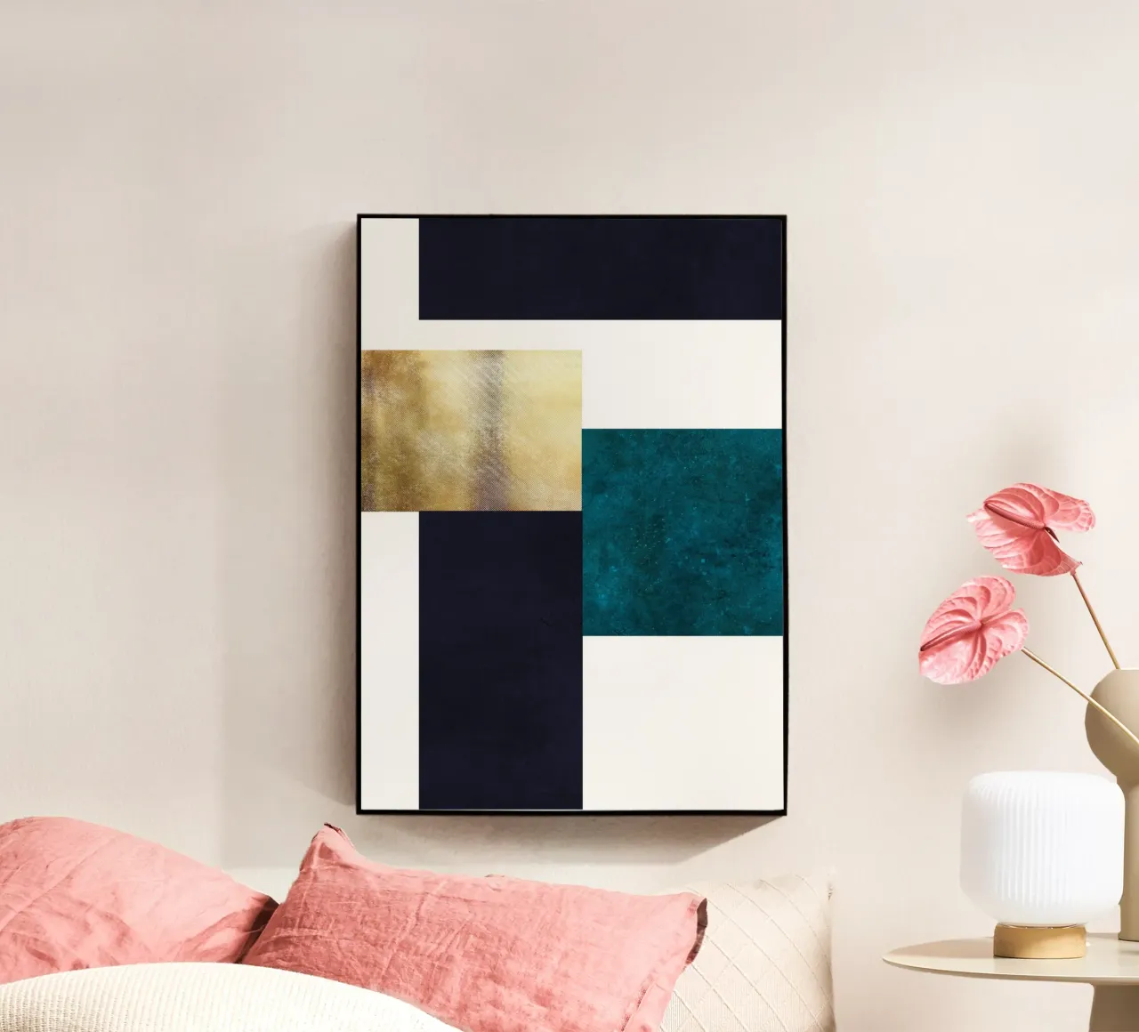abstract geometric square feeling plexiglass da vintageshop