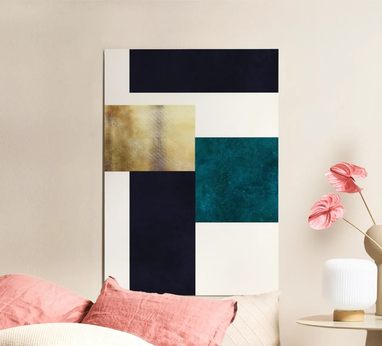 abstract geometric square feeling alluminio dibond da vintageshop