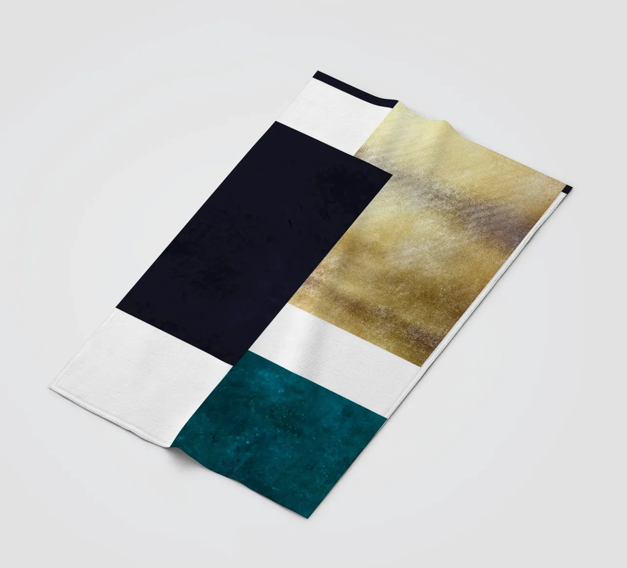 abstract geometric square feeling 1 coperta in pile da vintageshop