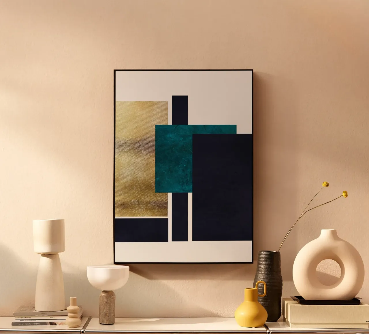 abstract geometric square feeling 2 metacrilato de vintageshop
