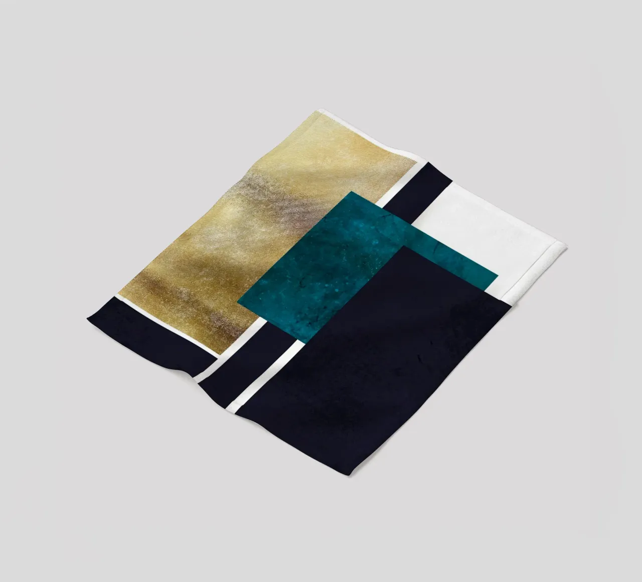 abstract geometric square feeling 2 coperta in pile da vintageshop