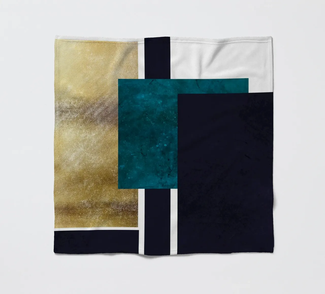 abstract geometric square feeling 2 coperta in pile da vintageshop