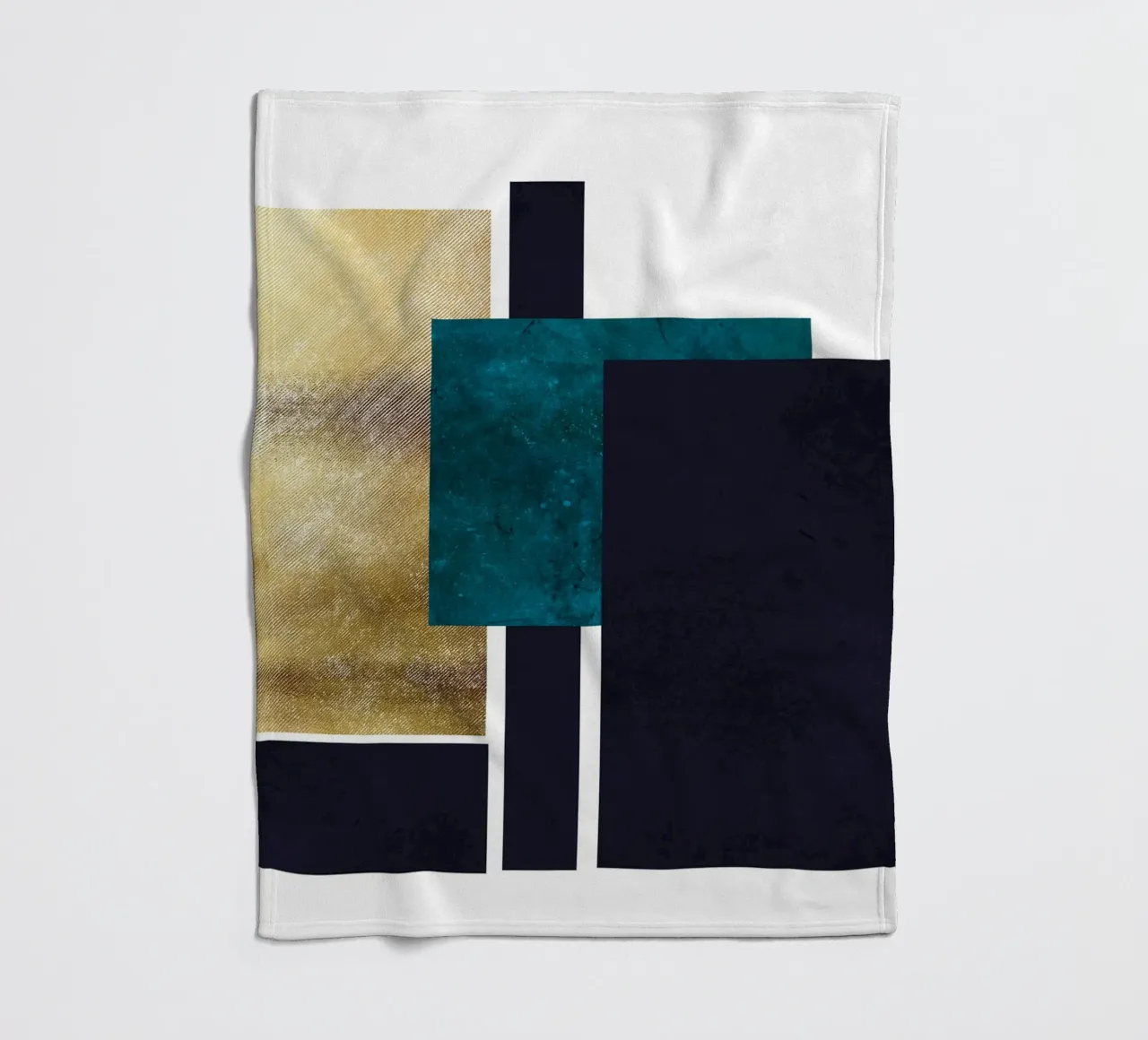 abstract geometric square feeling 2 coperta in pile da vintageshop