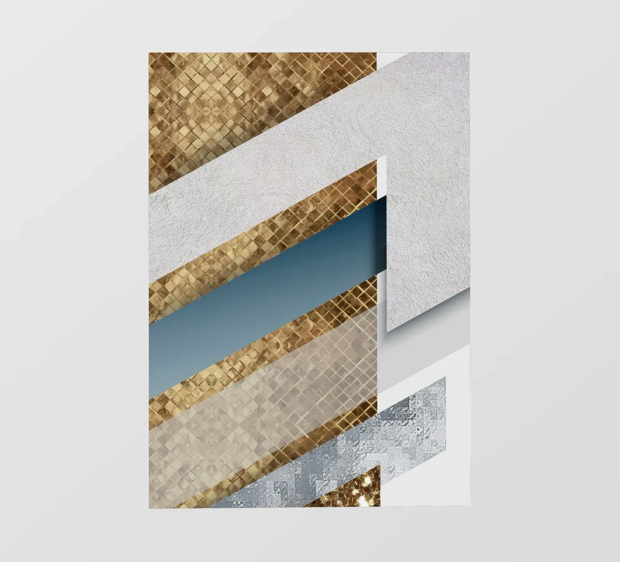 shimmering golden geometric abstract pellicola backlit da vintageshop