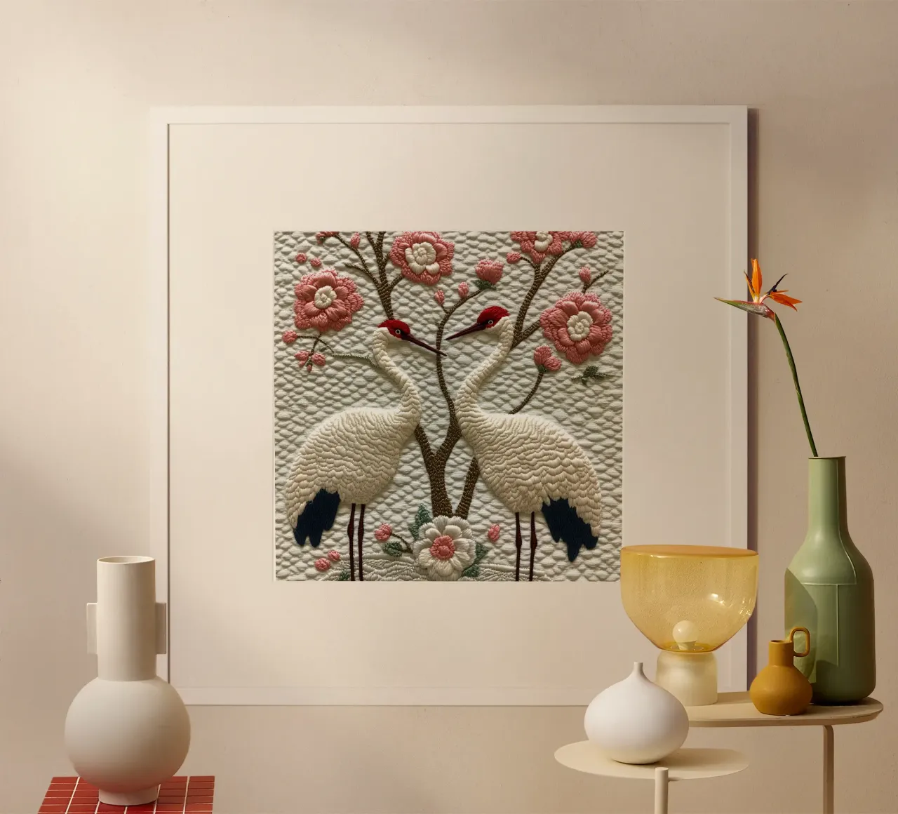 Essenza del Giappone poster con telaio in legno da Wanderlust Vibes