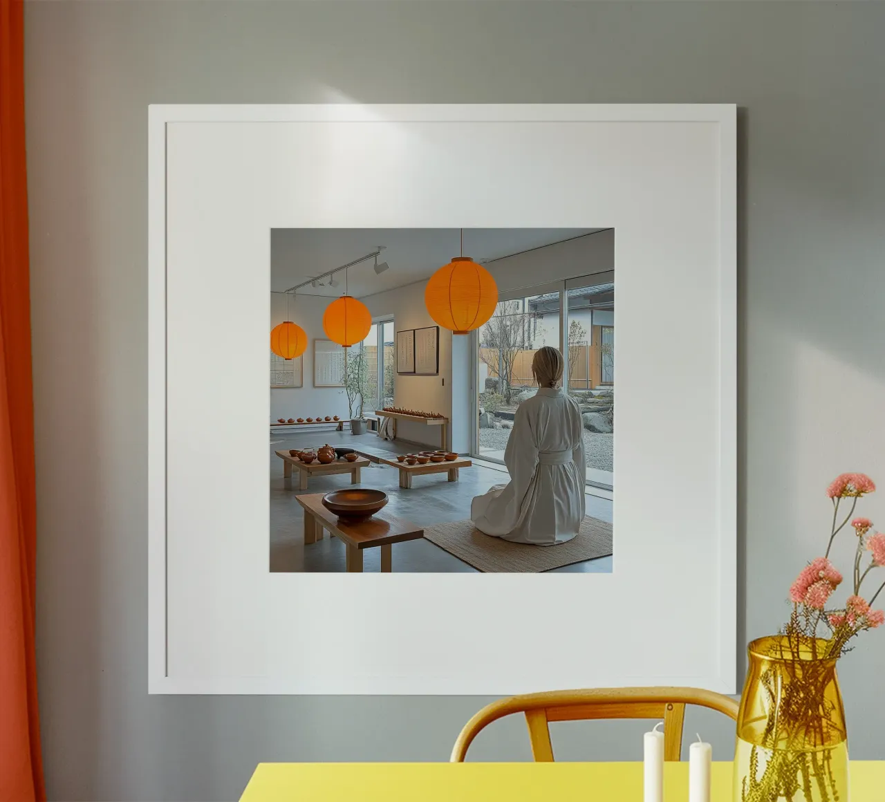 Essenza del Giappone poster con telaio in plastica da Wanderlust Vibes