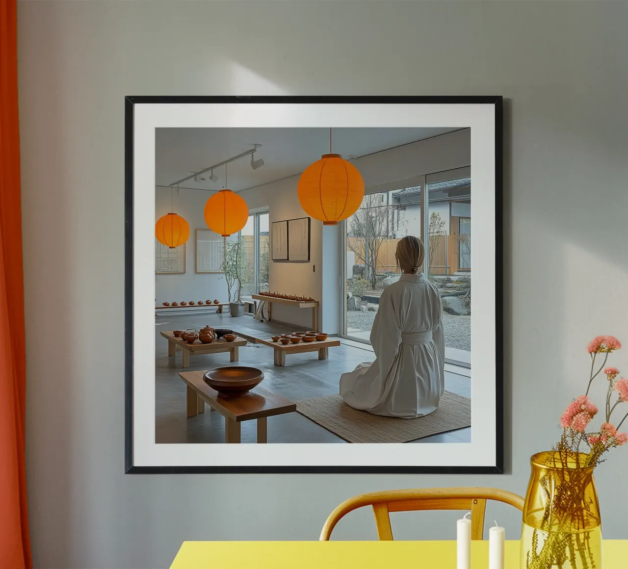 Essenza del Giappone poster con telaio in plastica da Wanderlust Vibes