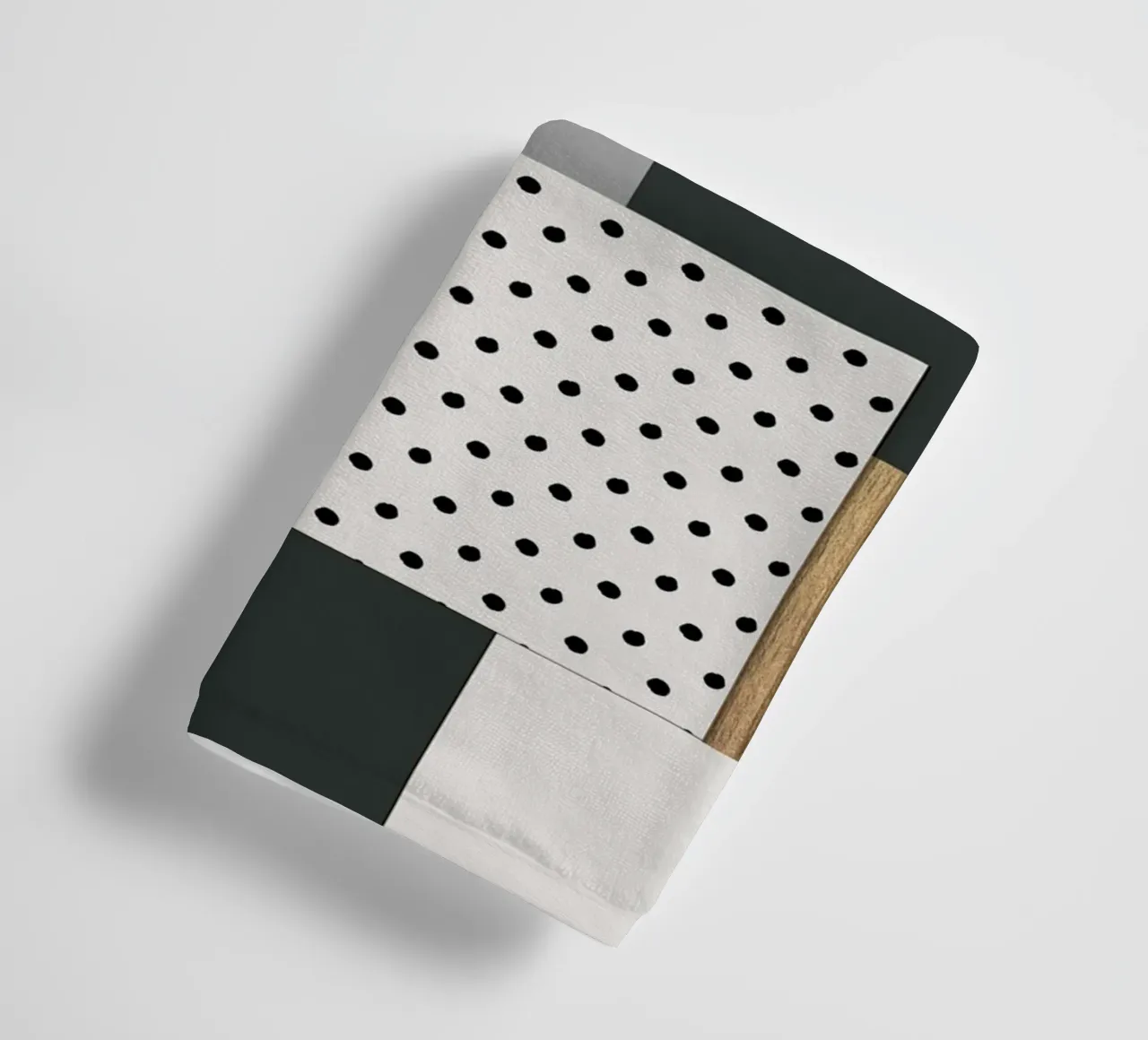 abstract gray and black squares asciugamano da bagno da vintageshop