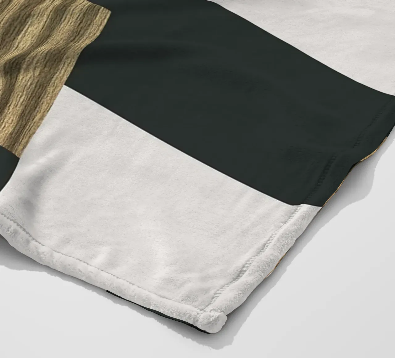 abstract gray and black squares 2 coperta in pile da vintageshop