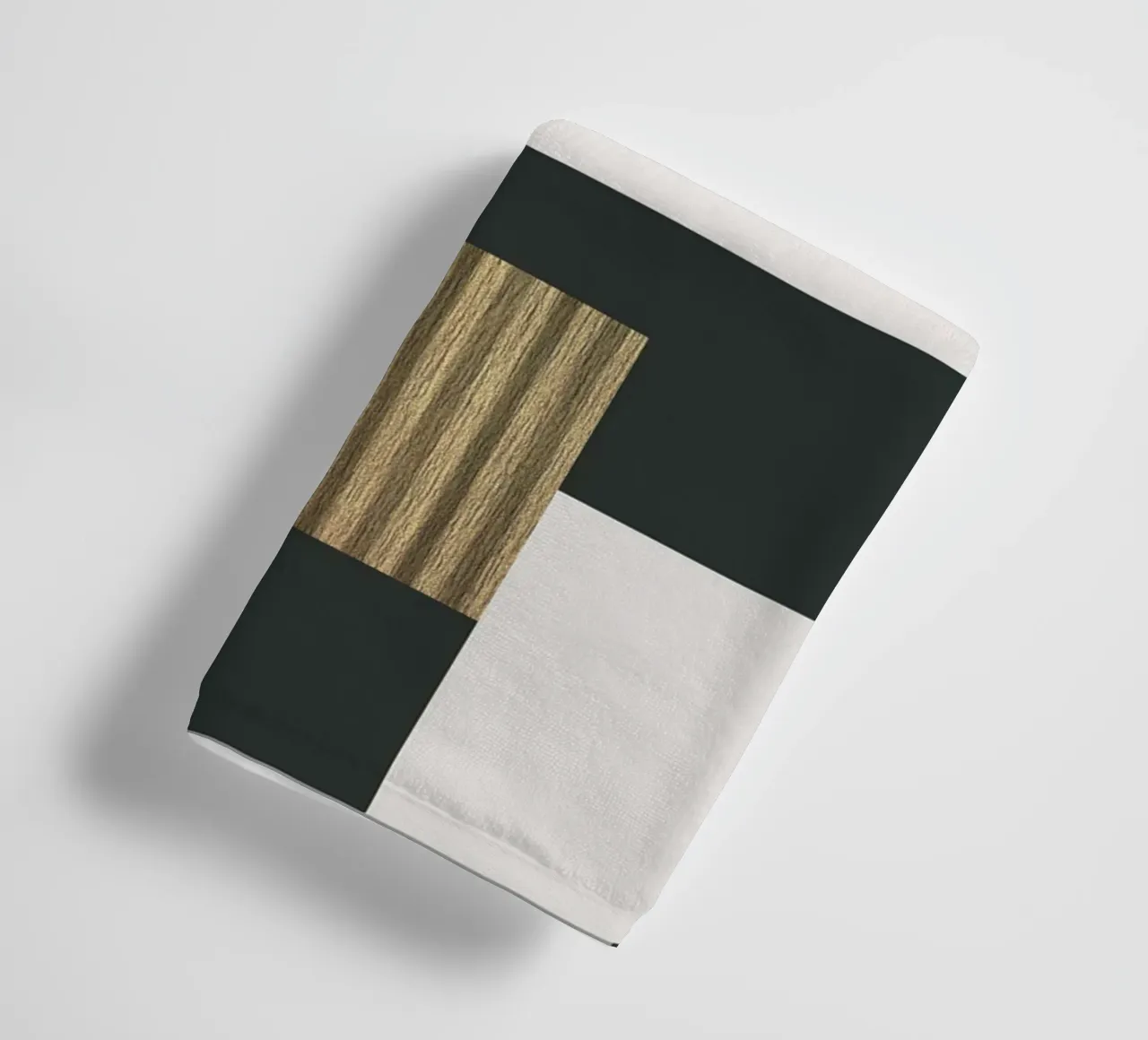 abstract gray and black squares 2 asciugamano da bagno da vintageshop