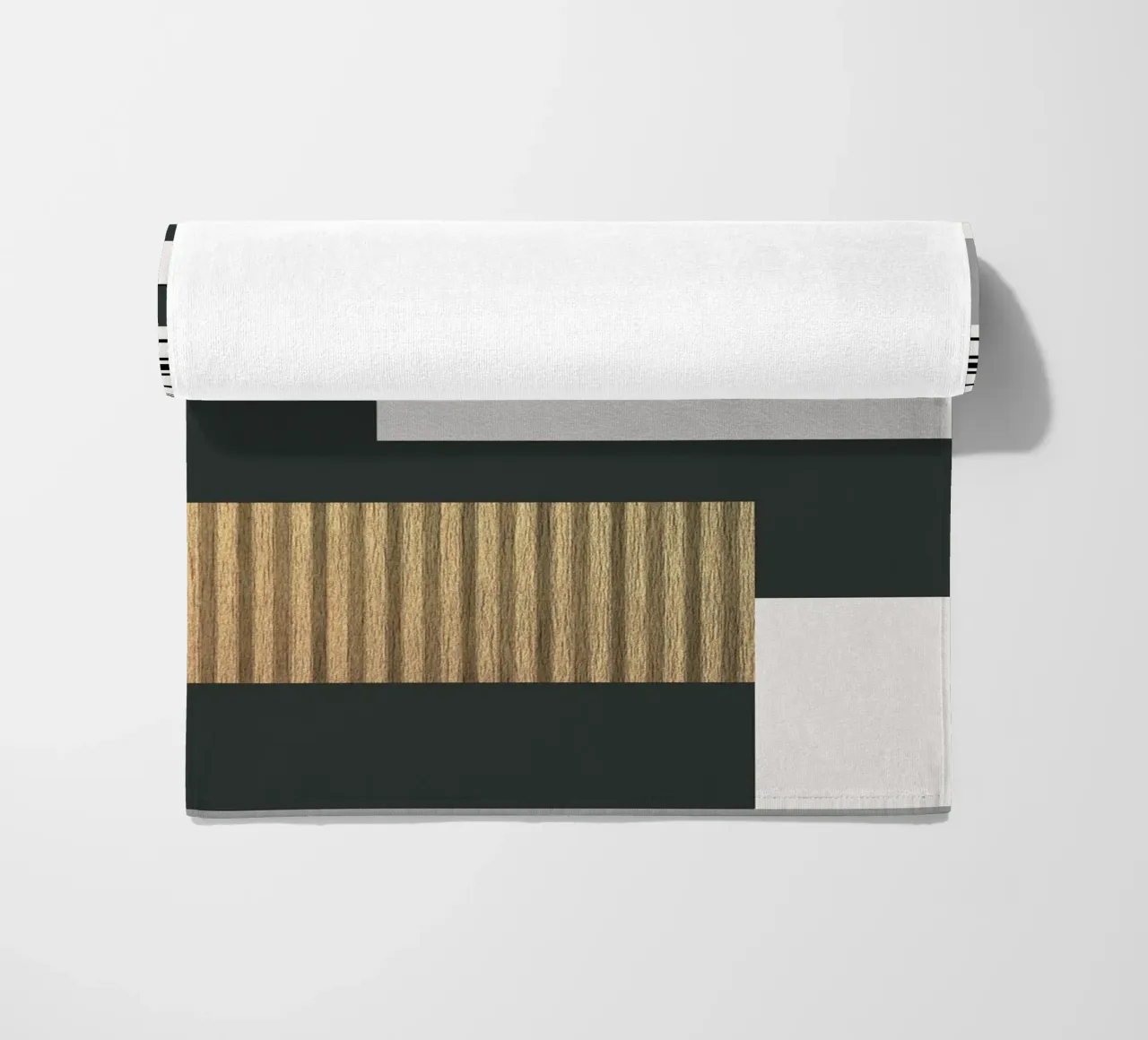abstract gray and black squares 2 telo mare da vintageshop