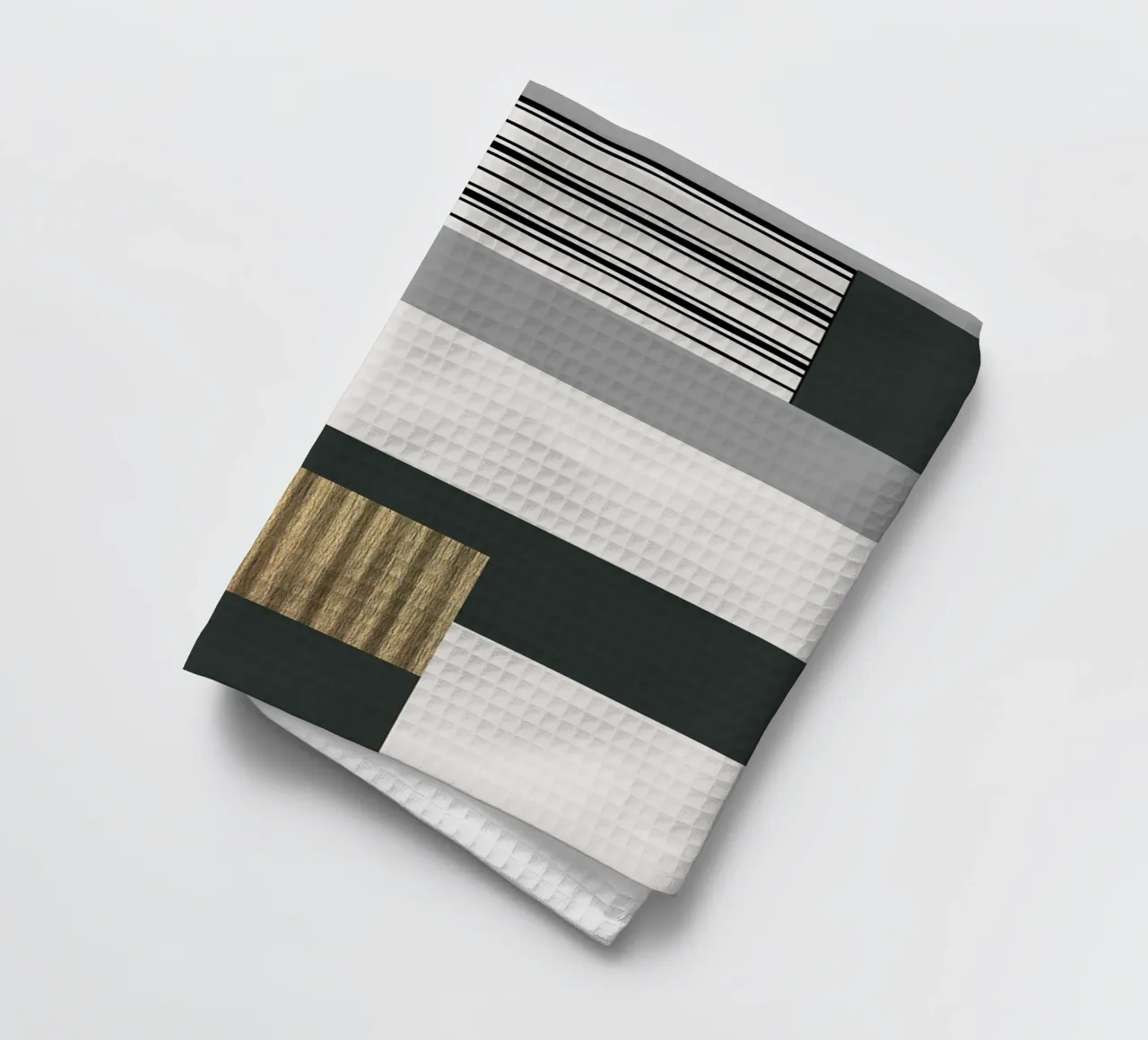 abstract gray and black squares 2 canovaccio da cucina da vintageshop