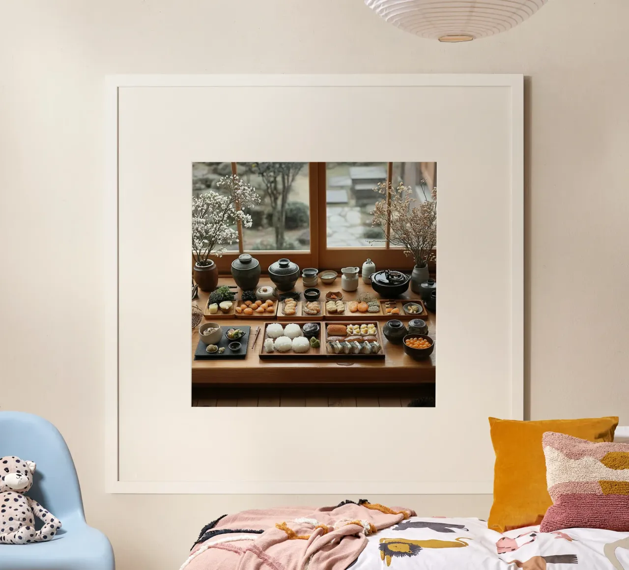Essenza del Giappone poster con telaio in plastica da Wanderlust Vibes
