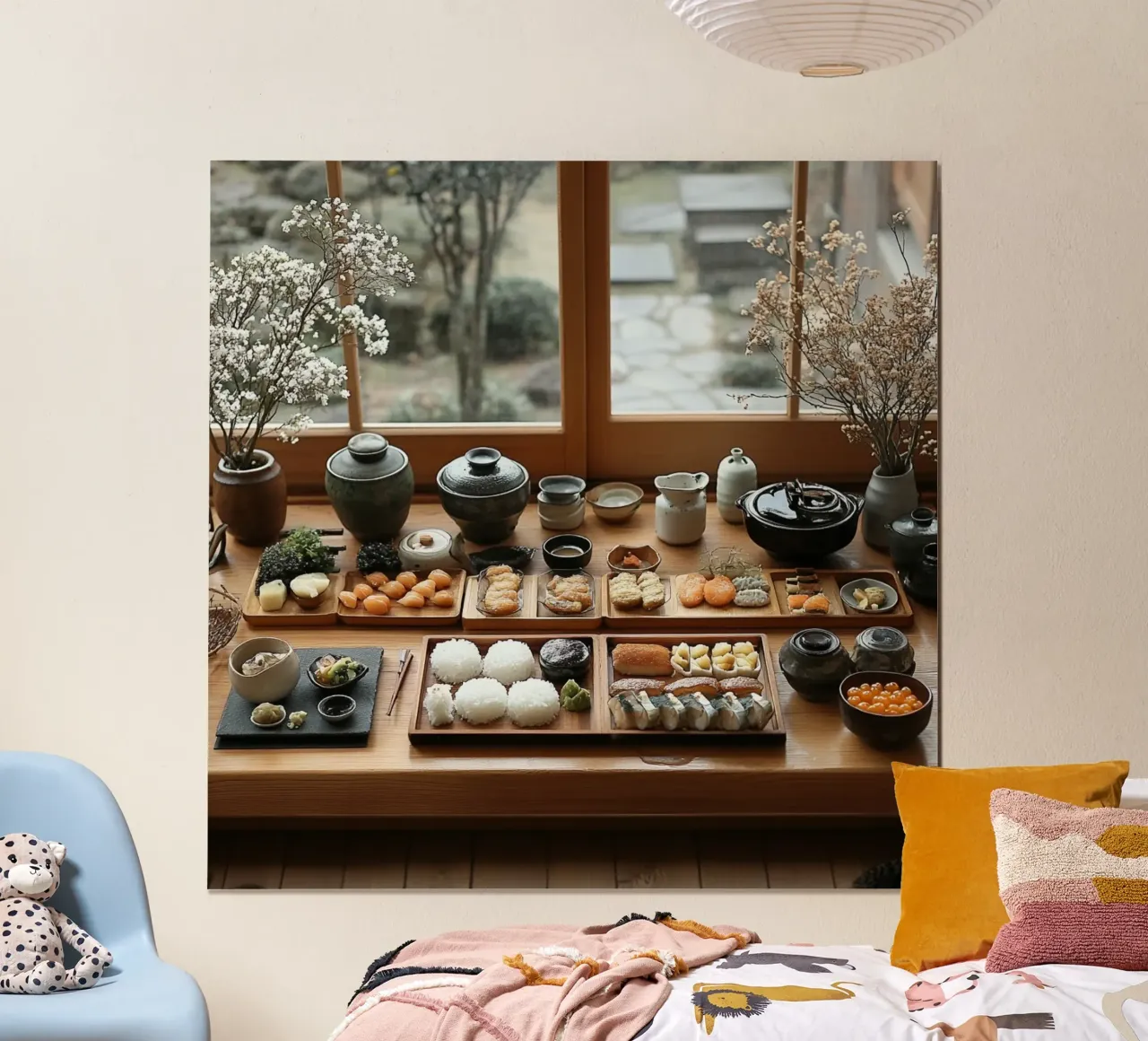 Essenza del Giappone poster con telaio in plastica da Wanderlust Vibes