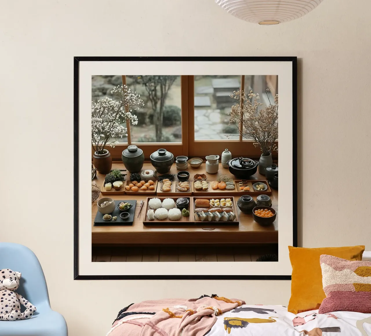 Essenza del Giappone poster con telaio in plastica da Wanderlust Vibes