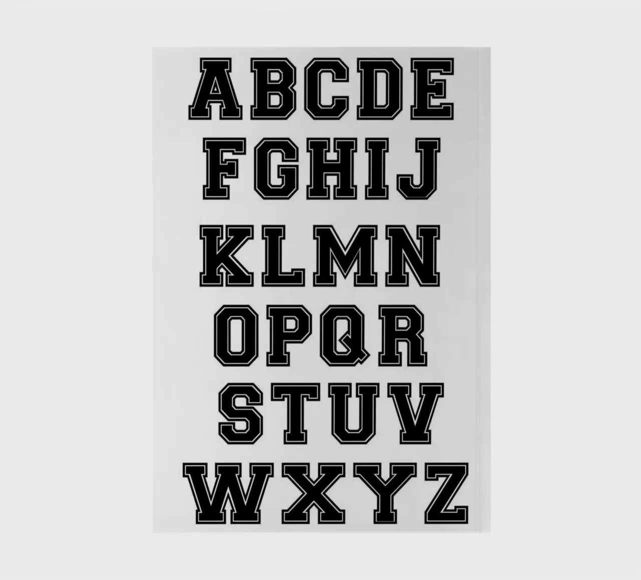 alphabet notebook by Olivia Creator
