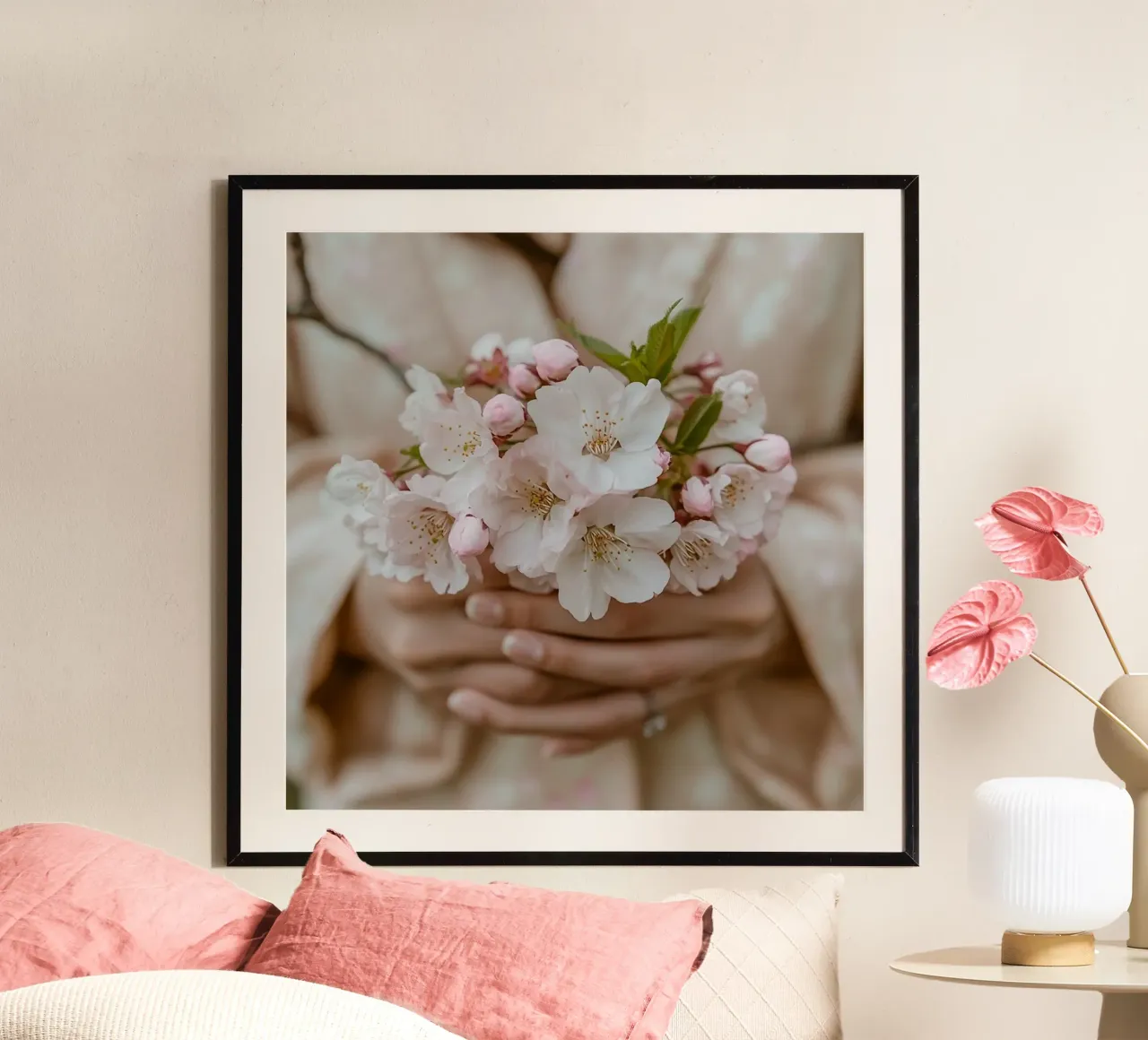 Essenza del Giappone poster con telaio in alluminio da Wanderlust Vibes