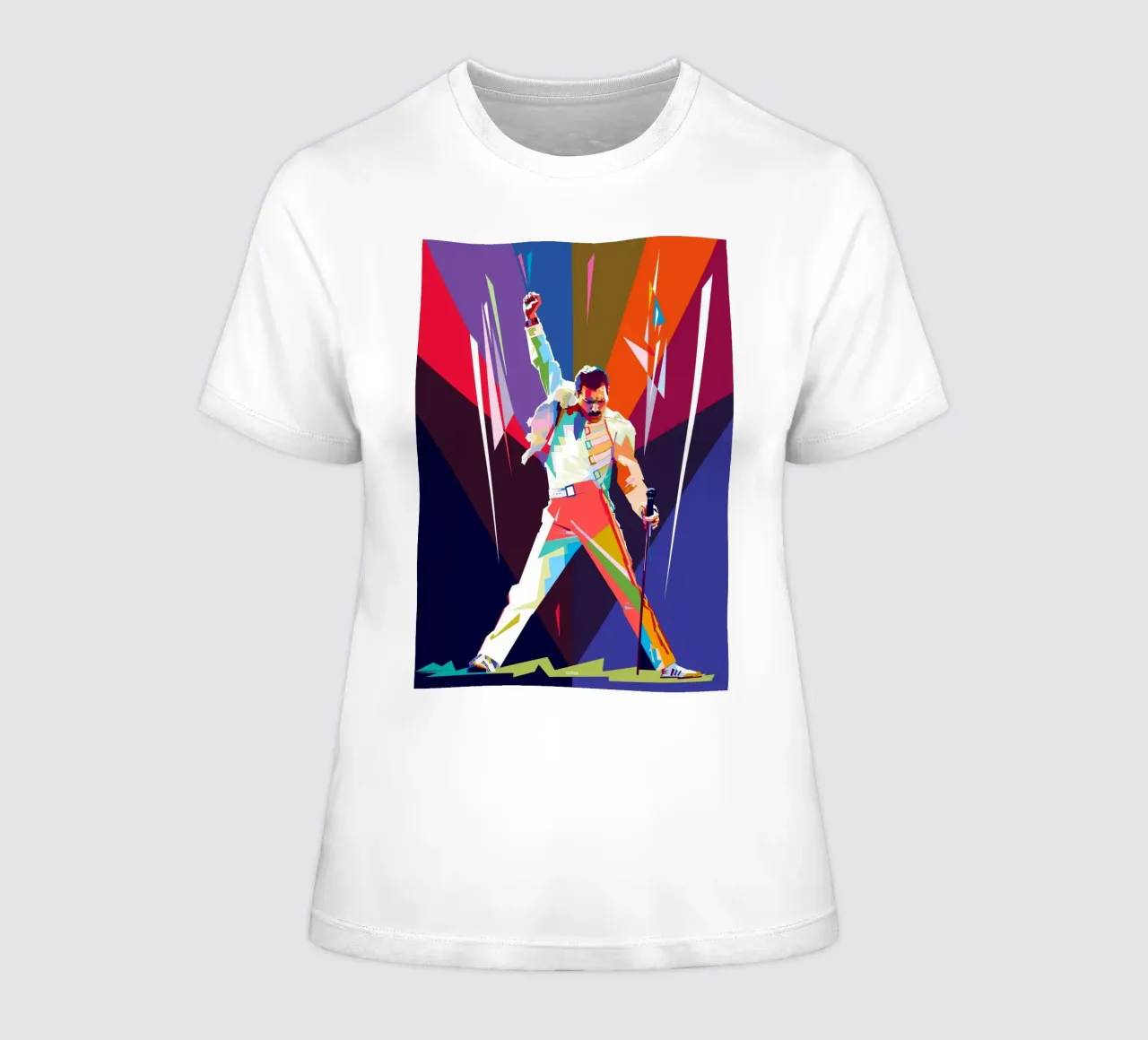 Lo stile iconico di Freddie Mercury t-shirt da donna da Hantamrata