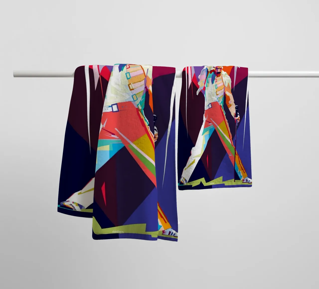 Lo stile iconico di Freddie Mercury asciugamano da bagno da Hantamrata