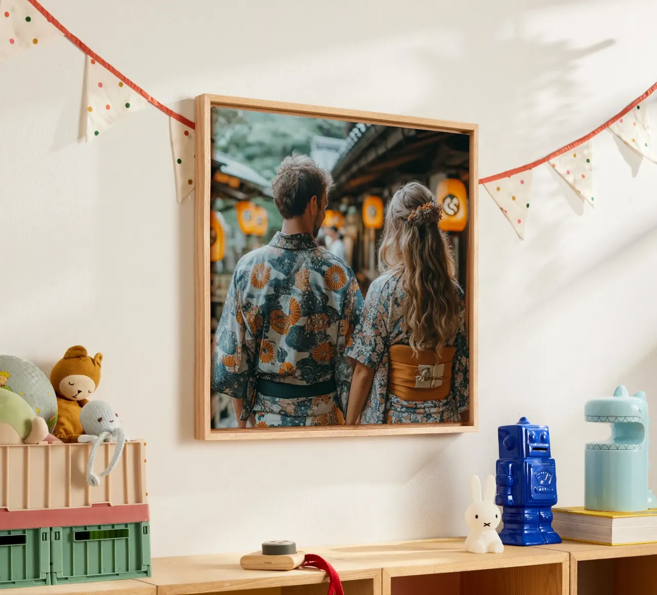 Essenza del Giappone tela con Cornice a cassetta da Wanderlust Vibes
