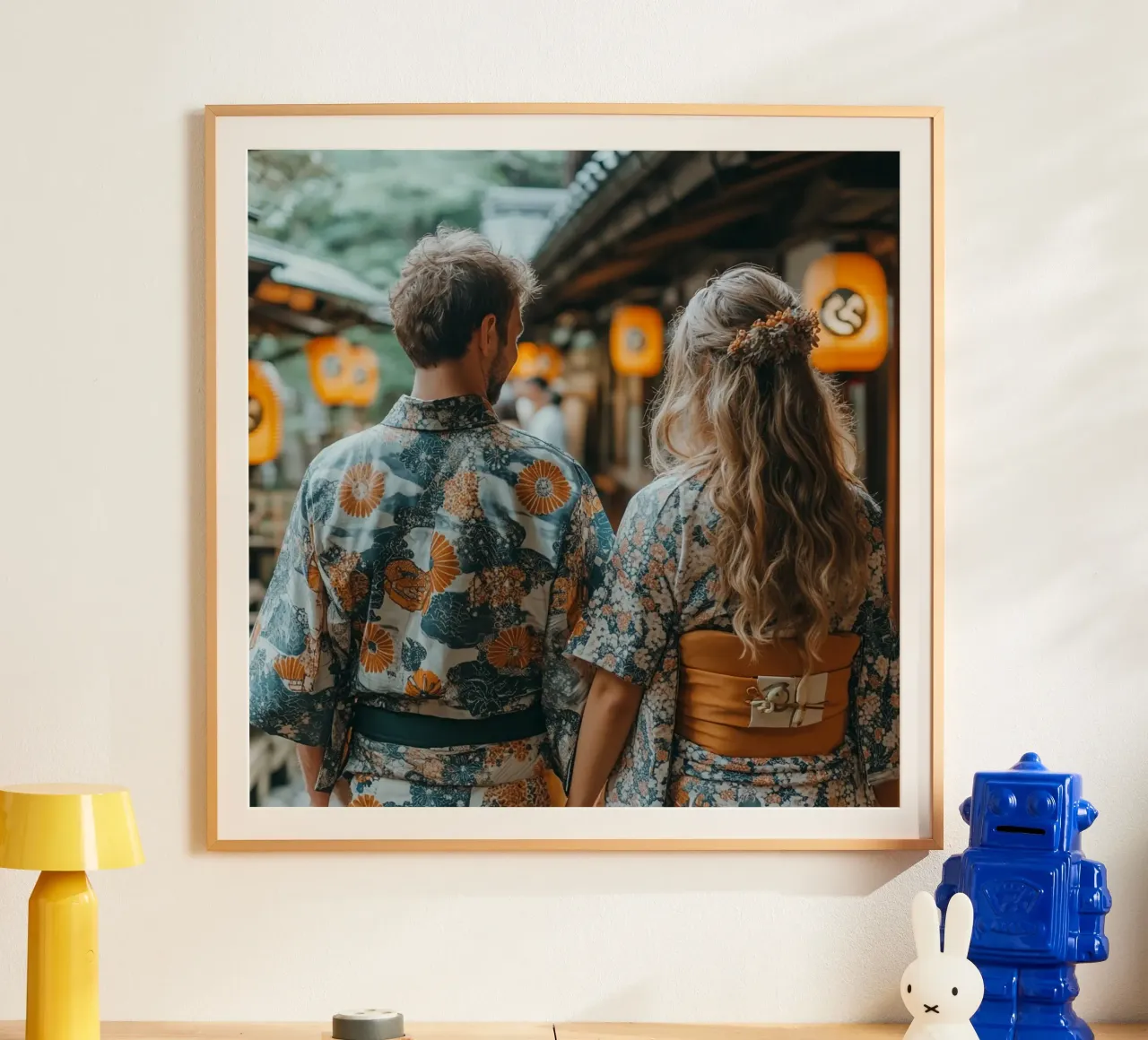 Essenza del Giappone poster con telaio in plastica da Wanderlust Vibes
