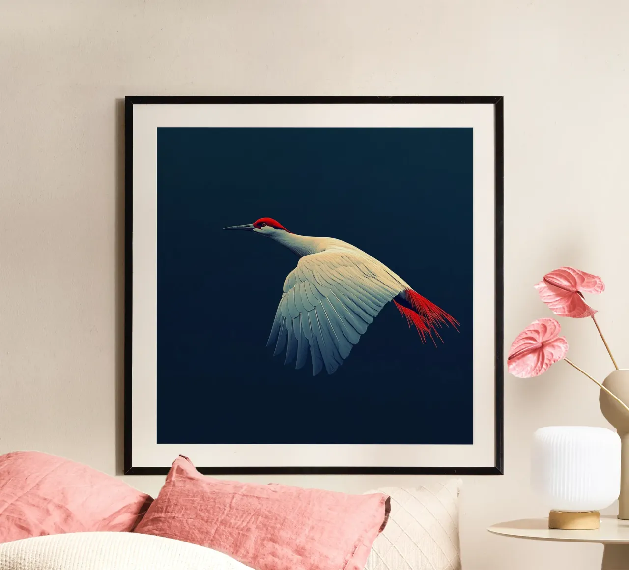 Essenza del Giappone poster con telaio in legno da Wanderlust Vibes