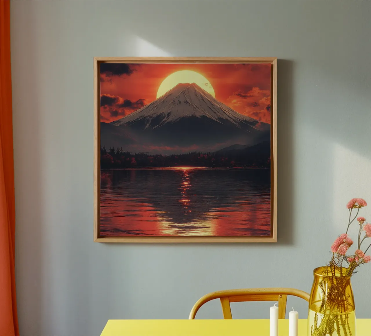 Essenza del Giappone tela con Cornice a cassetta da Wanderlust Vibes