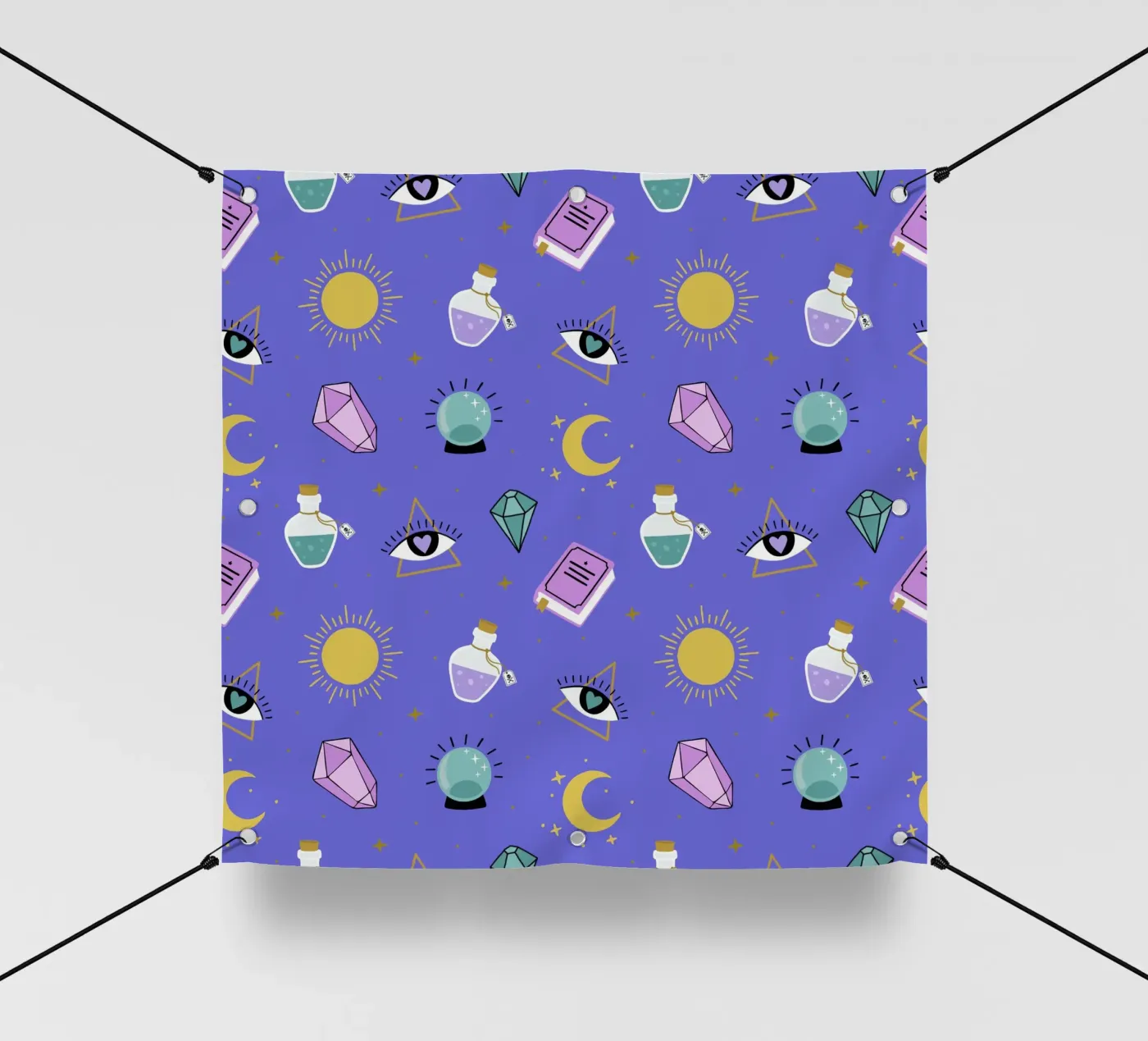 Esoteric pattern pvc-zeil van Vivi Nicolin