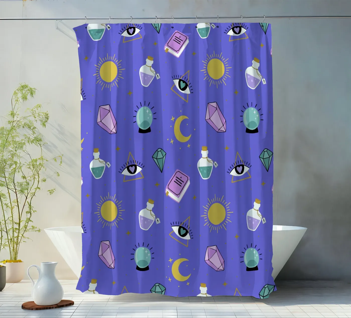 Esoteric pattern tenda da doccia da Vivi Nicolin