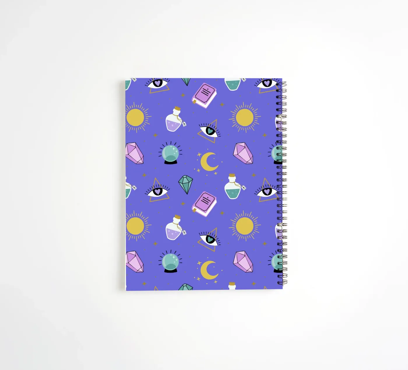 Esoteric pattern spiral notebook by Vivi Nicolin
