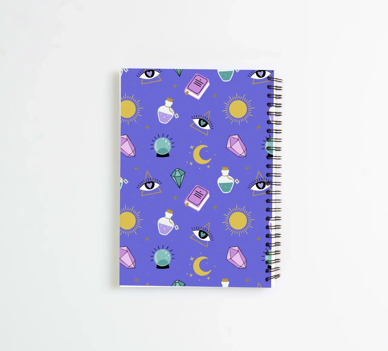 Esoteric pattern spiral notebook by Vivi Nicolin