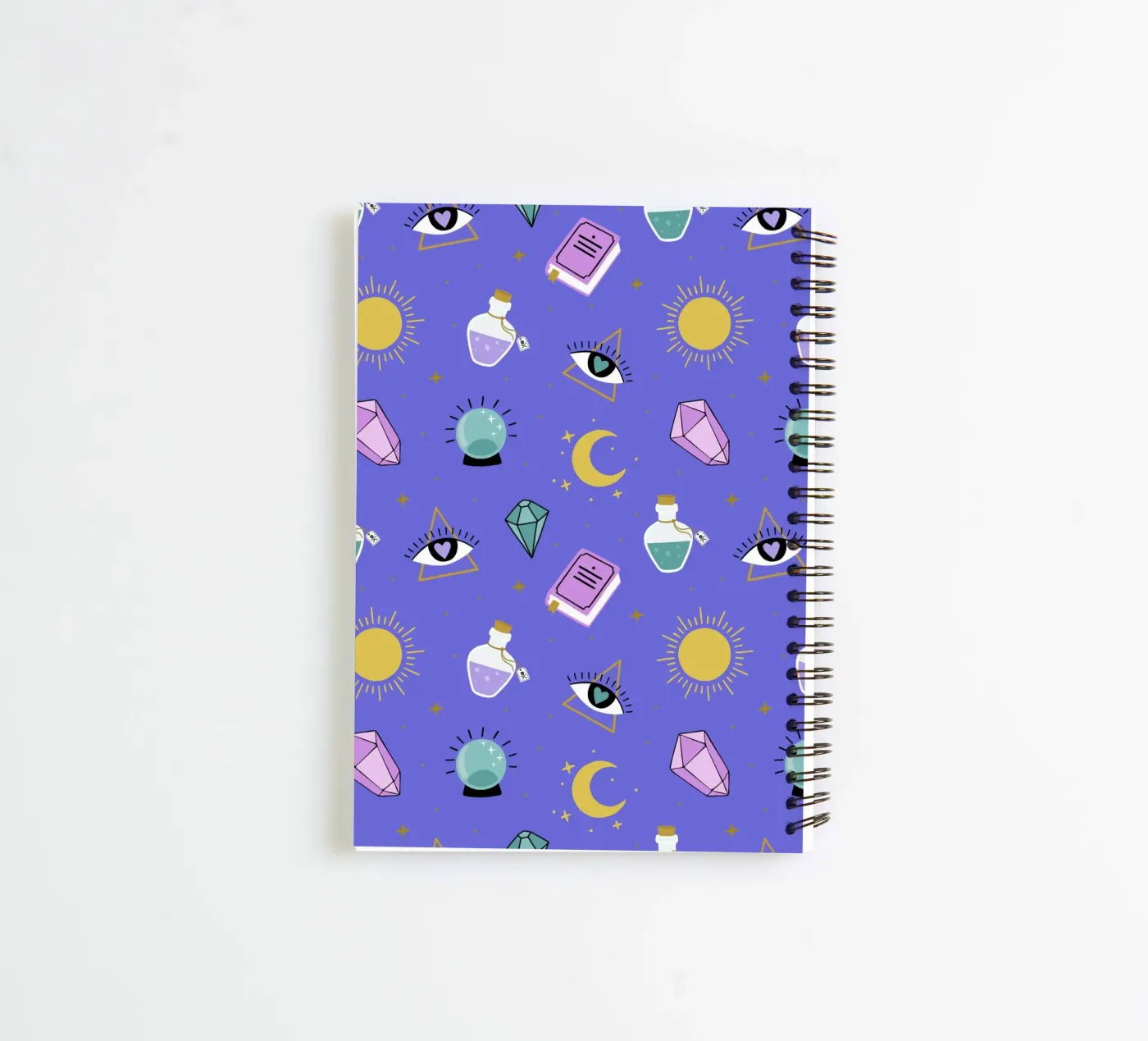 Esoteric pattern spiral notebook by Vivi Nicolin