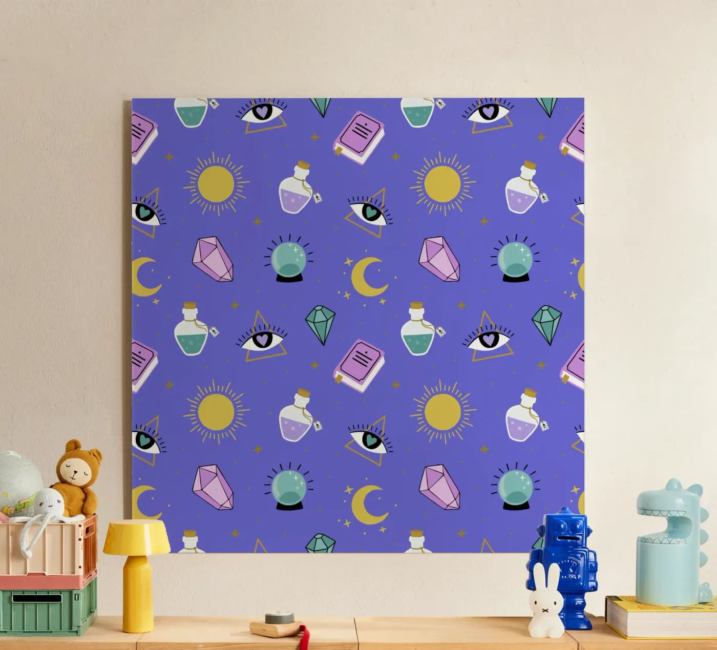 Esoteric pattern acryl van Vivi Nicolin