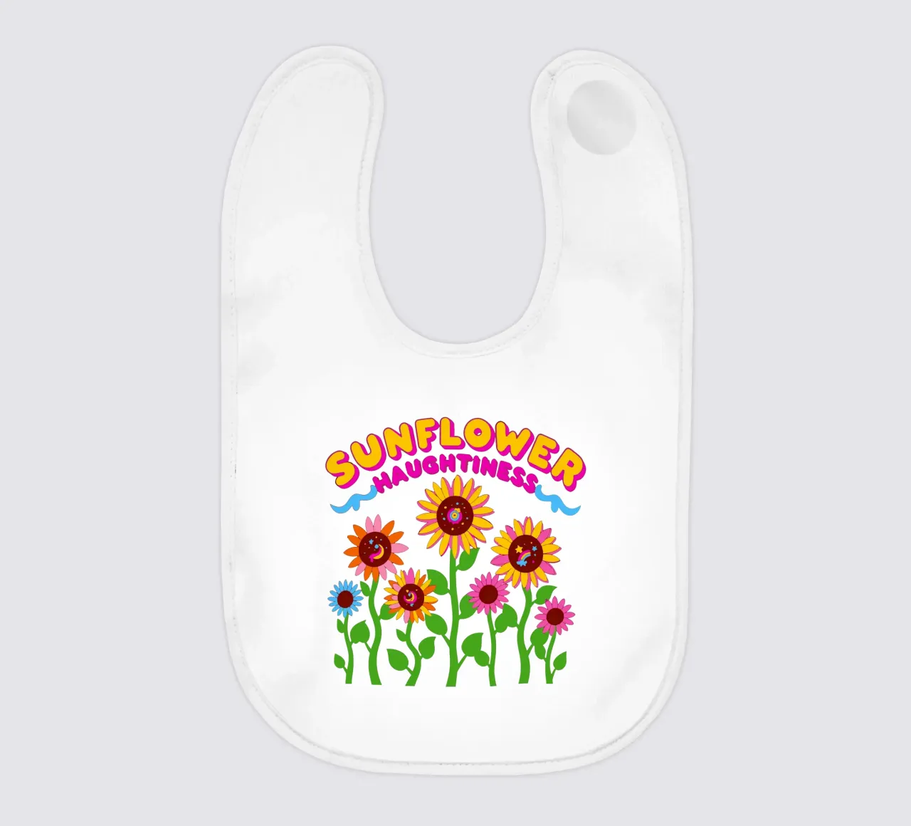 Language of flowers: Sunflower Haughtiness bavaglino da My Home Private Design
