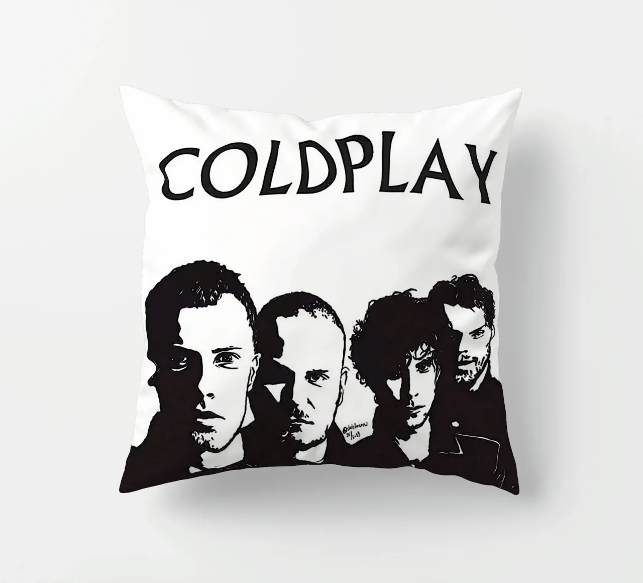 coldplay band cuscino da vanhesling