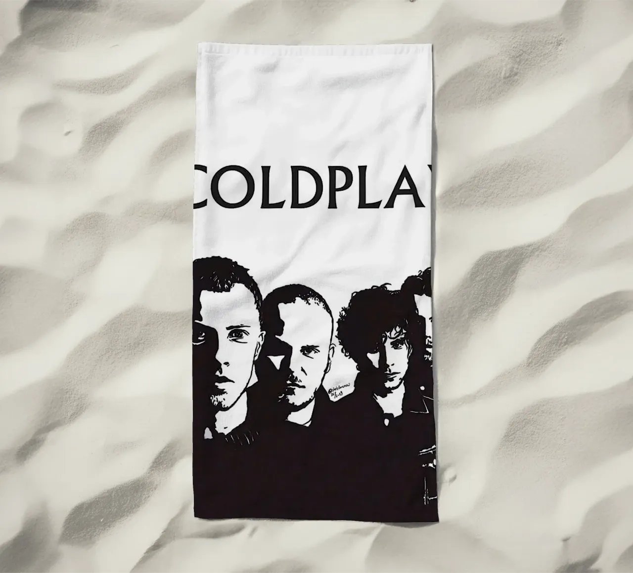groupe coldplay serviette de plage de vanhesling