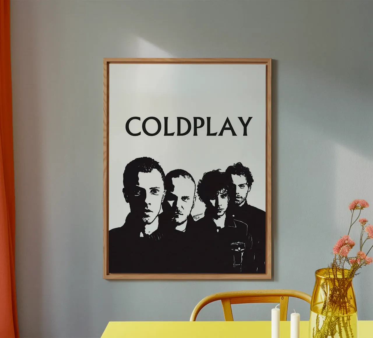 groupe coldplay alu dibond de vanhesling