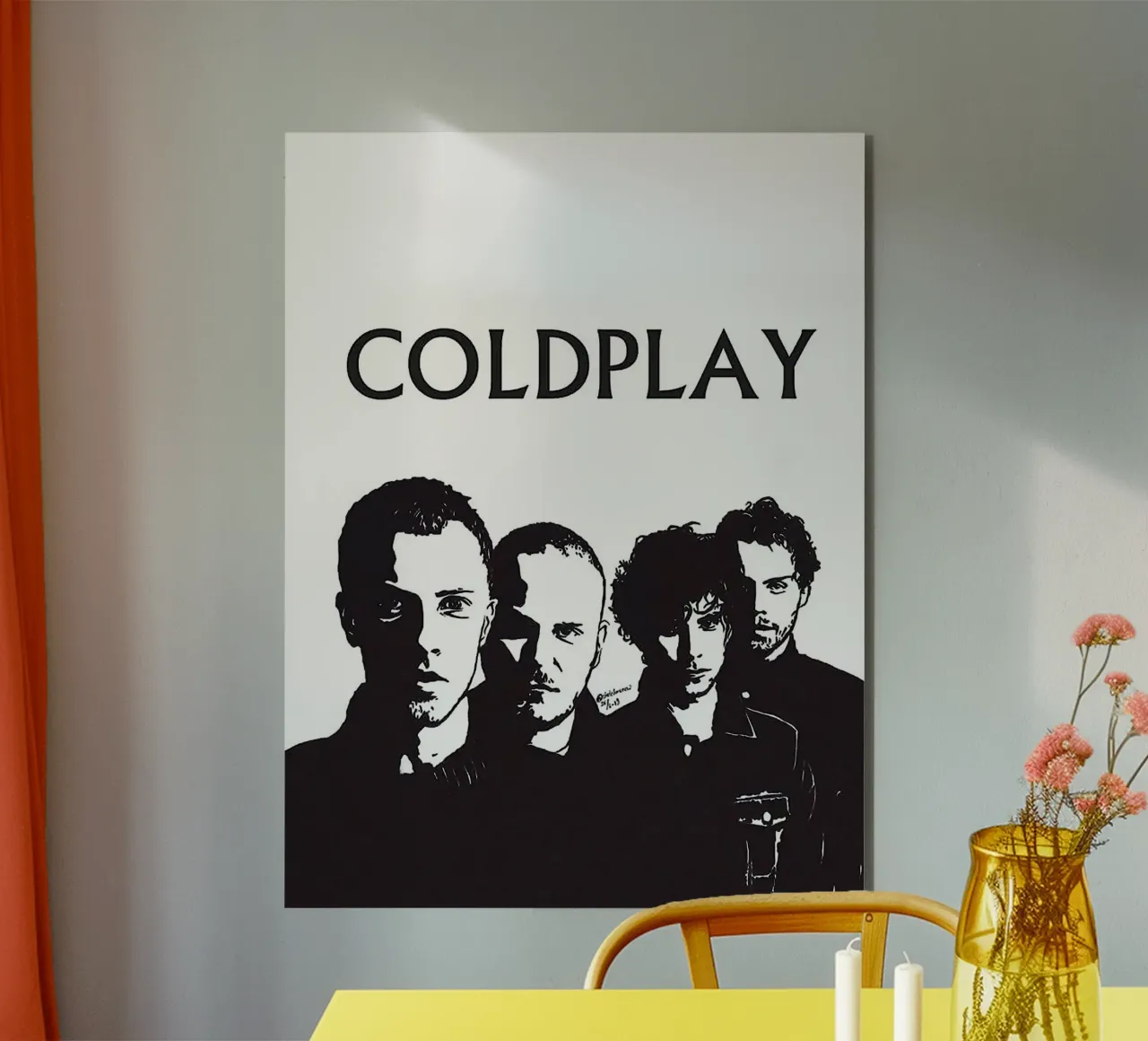 groupe coldplay alu dibond de vanhesling