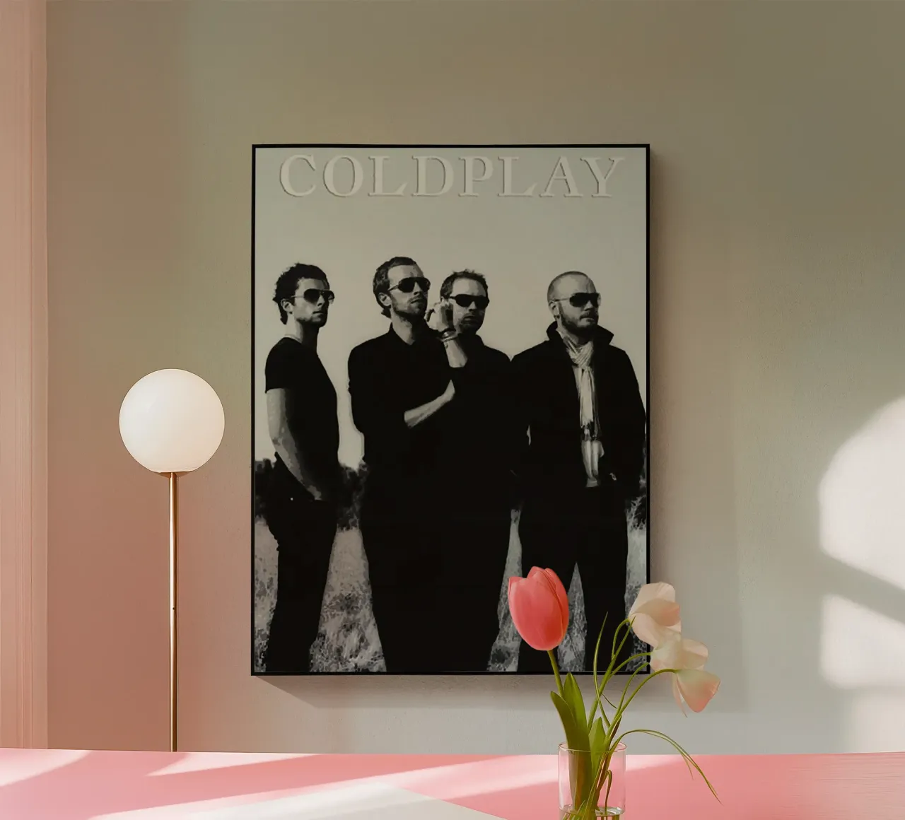 groupe coldplay plexiglas de vanhesling