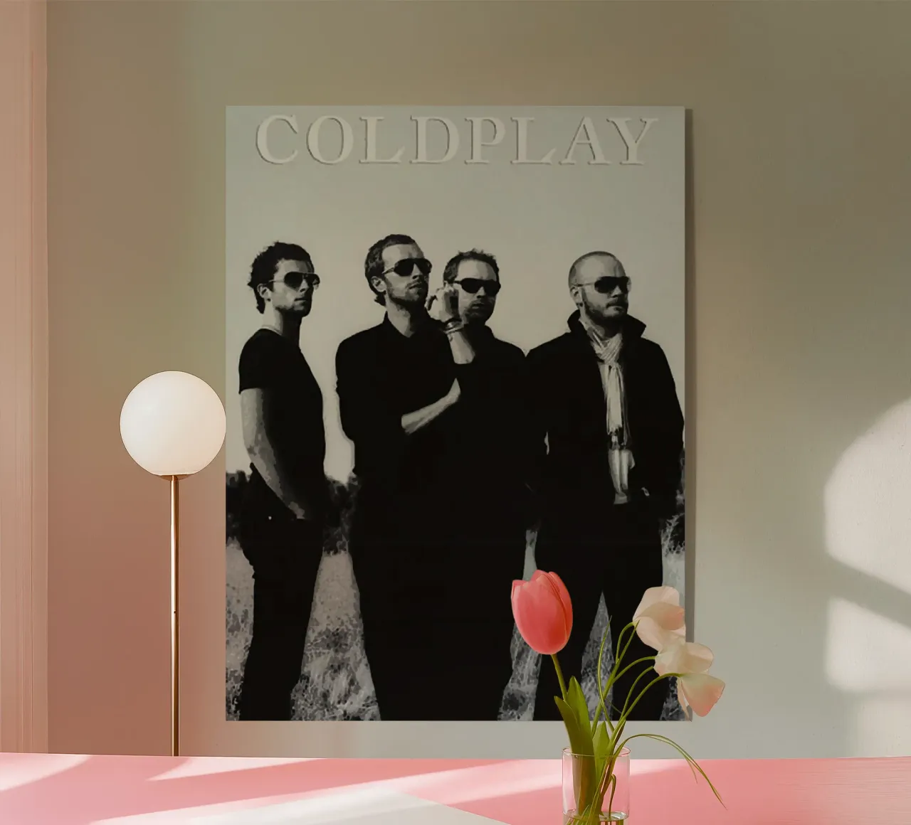 groupe coldplay plexiglas de vanhesling