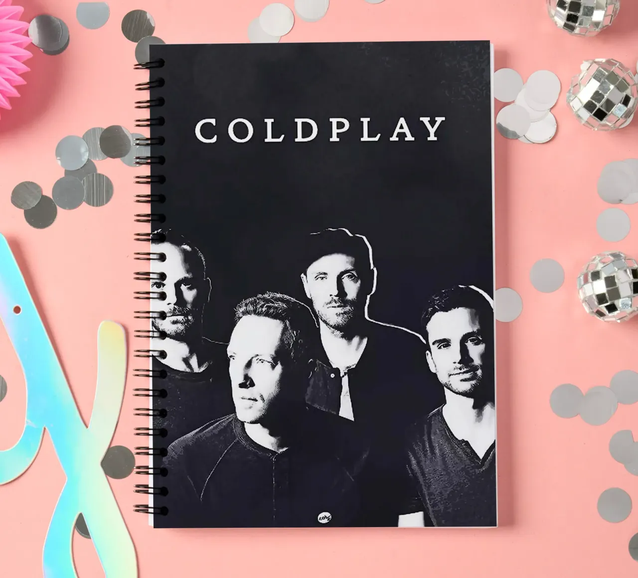groupe coldplay carnet à spirale de vanhesling