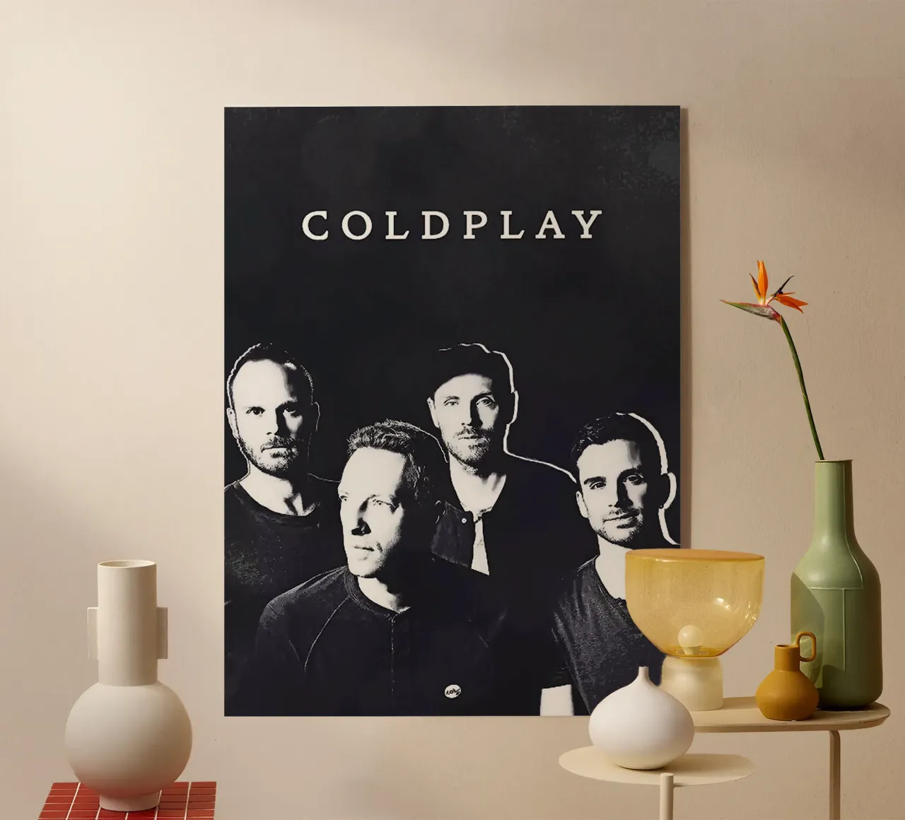 groupe coldplay plexiglas de vanhesling