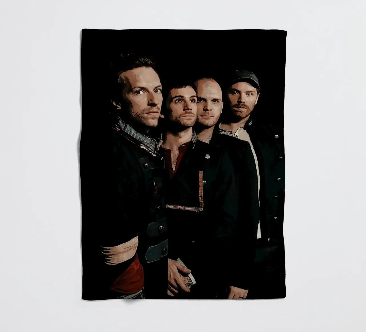groupe coldplay plaid polaire de vanhesling